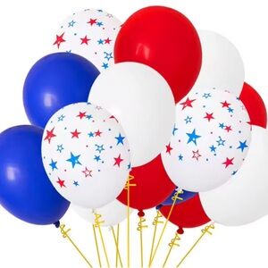 10pc Patriotic 4th of July Balloons